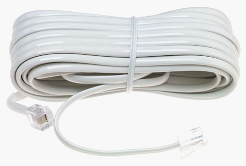 AT&T 25-Ft. Line Cord (White)