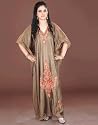 Floral gold Kaftan