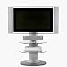 Kitchen & Housewares : BDI Vista 9960 Silver Television Stand