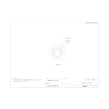 Sealmaster SCHB-64 Screw Conveyor Type Hanger Bearing, Setscrew Locking Collar, Felt Seals, 4" Bore, 2 5/8" Thread Length