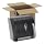 Georgia-Pacific Vista 54338 Black Hygienic Push Paddle Roll Paper Towel Dispenser, 12.75" Width x 14.25" Height x 10.5" Depth
