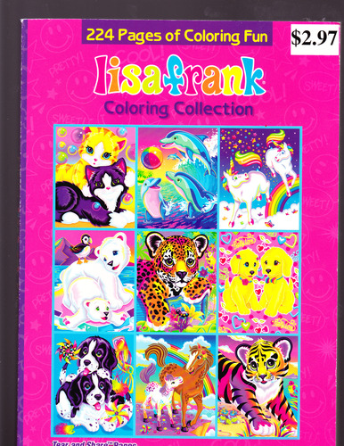 Lisa Frank Coloring Collection: Tear and Share Pages: Lisa Frank ...