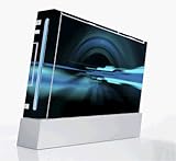 Abstract Blue Decorative Protector Skin Decal Sticker for Nintendo Wii Cons ....