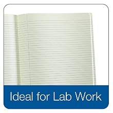 TOPS Lab Notebook, 8.5 x 11 Inches, Narrow Ruled, 60 Sheets, Yellow Pages with Blue Cover, (35130)
