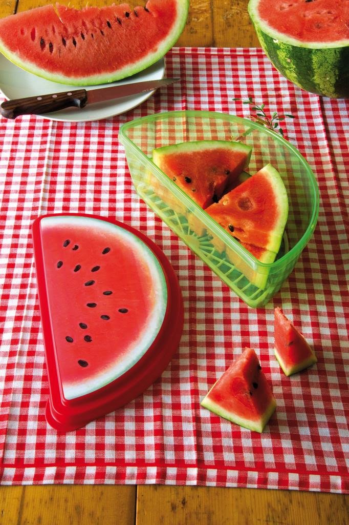 SNIPS Watermelon Saver Container Fresh Food Storage Fridge Keeper Box