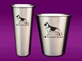 German Shepherd - Shot Glass Set - Laser engraved