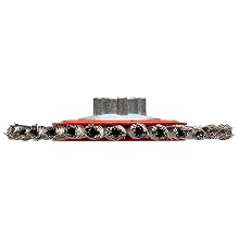 Norton Stringer Bead Knot Wire Brush, Carbon Bristles, 0.020" Wire Size, 5/8"-11 Arbor, 4" Diameter (Pack of 1)