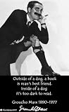Quotations Groucho Marx Dog 10cm Square Drinks Coaster