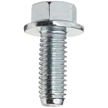 Grade 5 Steel Flange Bolt, Zinc Plated Finish, Hex Head, UNC Threads, Hex Head, Meets IFI-111 (2002)/SAE J429 (1999) Specifications, 5/16"-18 Thread Size, 3/4" Length, Fully Threaded, Pack Of 50
