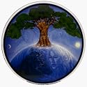 Earth with Tree Growing Out of It - Living Planet by Mikio - HIDDEN IMAGES! - Sticker / Decal