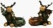 Pinecone Moose Candleholders Set of Two