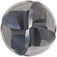 Melin Tool CCMGS-B Carbide Ball Nose End Mills, Decimal, Stub Length, AlTiN Finish, 30 Degree Helix, For Use With Cast Iron, Nickel/Nickel Alloys, Plastics, Steel/Steel Alloys, Titanium/Titanium Alloys