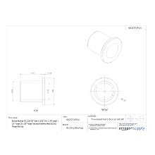 Bunting Bearings EF121518 3/4" Bore x 15/16" OD x 1 1/8" Length 1 1/4" Flange OD x 1/8" Flange Thickness Powdered Metal SAE 841 Flanged Bearings