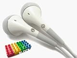 Block Entertainment (tm) - iPod MP3 - White Stereo Bud Headphones Earphones