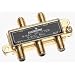 Leviton C5004-GO Four Way 75-Ohm Gold Splitter