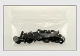 10-24 X 1/8 X 1/2 Black Anodized Screw Bag of 20 with Rubber Washer