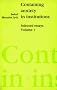 Containing Anxiety in Institutions: Selected Essays, volume 1