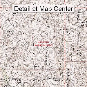 Buy USGS Topographic Quadrangle Map - Columbia, Arizona (Folded Waterproof)
