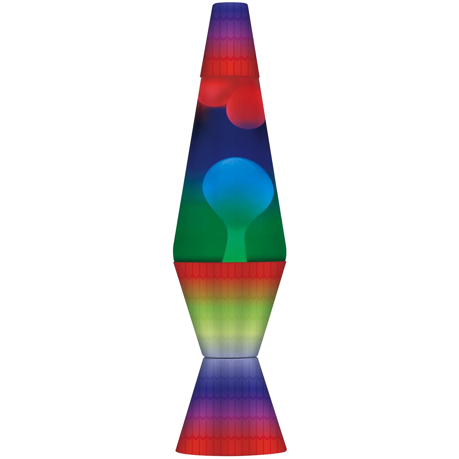ORIGINAL New Lava Lite 2140 Rainbow Print Lava Lamp with TriColored