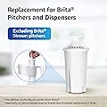 Overbest NSF Certified Pitcher Water Filter, Replacement for Brita Pitchers and Dispensers, Brita Classic 35557, OB03, Mavea 107007