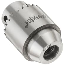 Llambrich CY Plain Bearing Medium Duty Threaded Mount K0 Keyed Drill Chuck, 5/16"-24 Mount, 55/64" Chuck Diameter, 1/64"-5/32" Capacity
