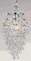 AF Lighting Crystal Teardrop Mini Chandelier SKU# 4950-1H
