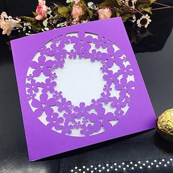 Purple wedding invitations amazon