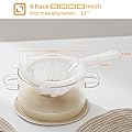 Luckyiren Multi-Mesh Strainer Set, 4 Pack - 100/200/300/400 Mesh