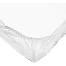 Kwik-Cover KS3096PK-Z PKG. Zebra Kwik-Skirt With 30" X 96" White Cover Fitted Table Cover With Skirt, Individually Wrapped, 2 bags of 5