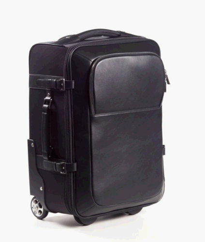 Clava 66-1000 - Nylon And Leather Rolling Carry-On