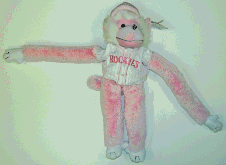 Buy Colorado Rockies MLB Pink 27'' Monkey by Sports Memorabilia LLC