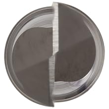 Niagara Cutter A208 High-Speed Steel End Mill, Aluminum Cutting, High Helix, Uncoated (Bright), 2 Flutes, Square End