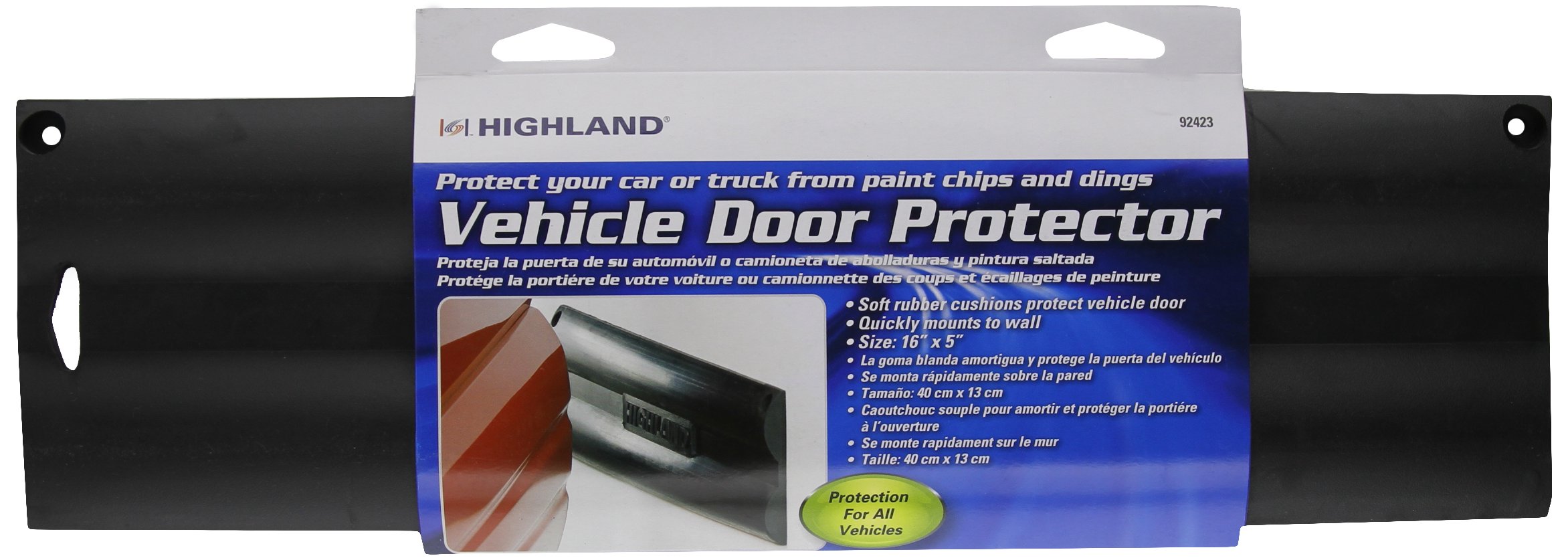Black Vehicle Door Protector Helps stop dents dings on garage wall