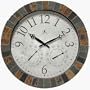 Infinity Instruments The Inca - In/Outdoor Clock with Slate Mosaic Border