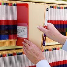 Smead End Tab File Folders, Letter Size, Straight Cut, Reinforced Tab, 11 Point, Manila, 100 Per Box (24110)