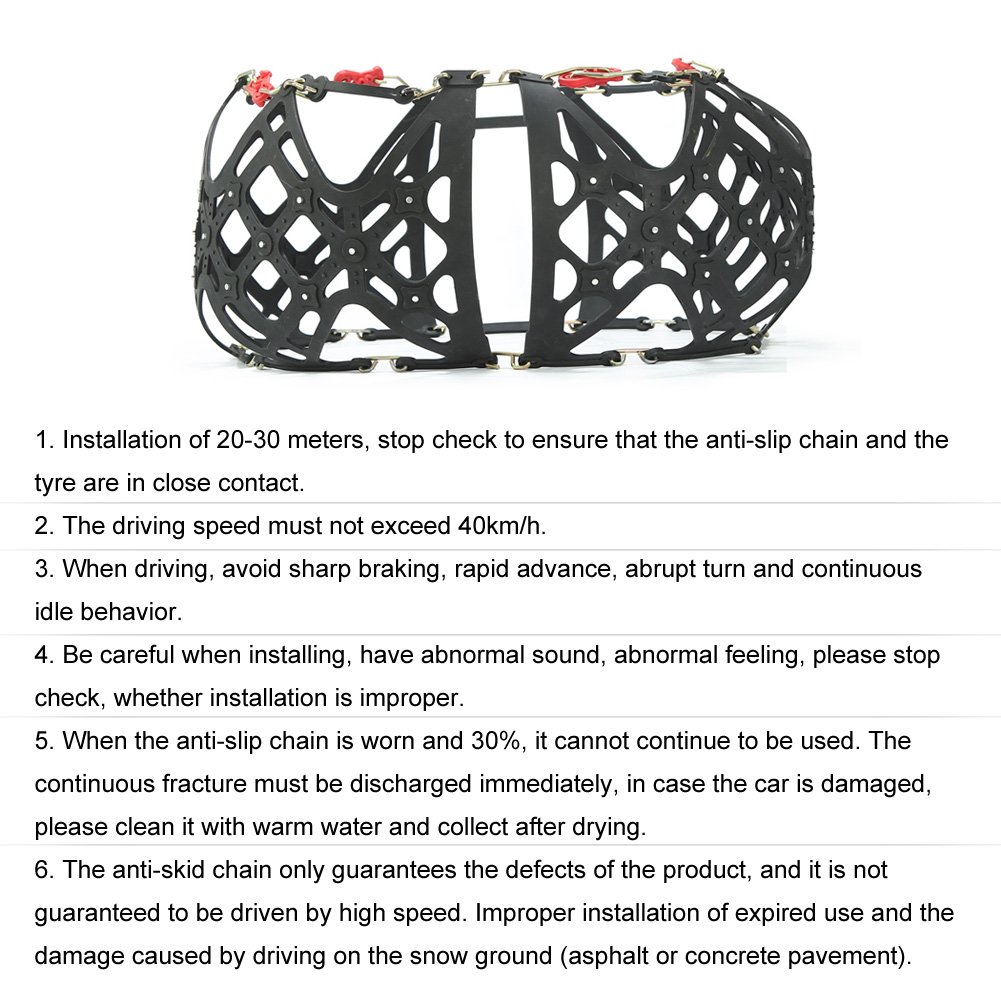 Rupse Tire Chain of Car ,SUV Emergency Mud Snow Tire AntiSkid Security