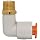 SMC KQ2L07-34A PBT & Brass Push-to-Connect Tube Fitting, 90 Degree Elbow, 1/4" Tube OD x 1/8" NPT Male