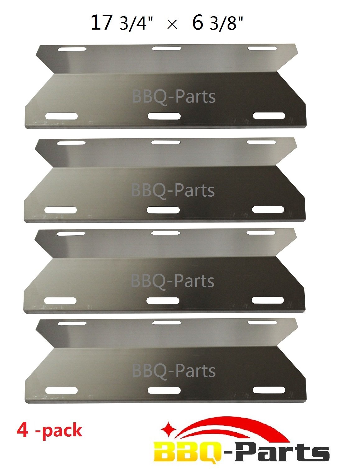SPA231 (4pack) SS Gas Grill Heat Plate for JennAir, Nexgrill, Costco