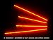 TWEAKED ICE Undercar 4 Pc Car Neon Light Kit Underglow - ORANGE