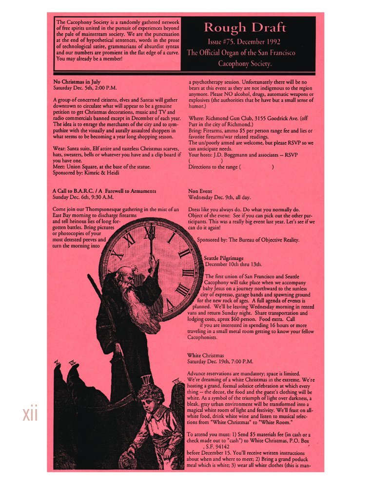 Tales of the San Francisco Cacophony Society: Carrie Galbraith ...