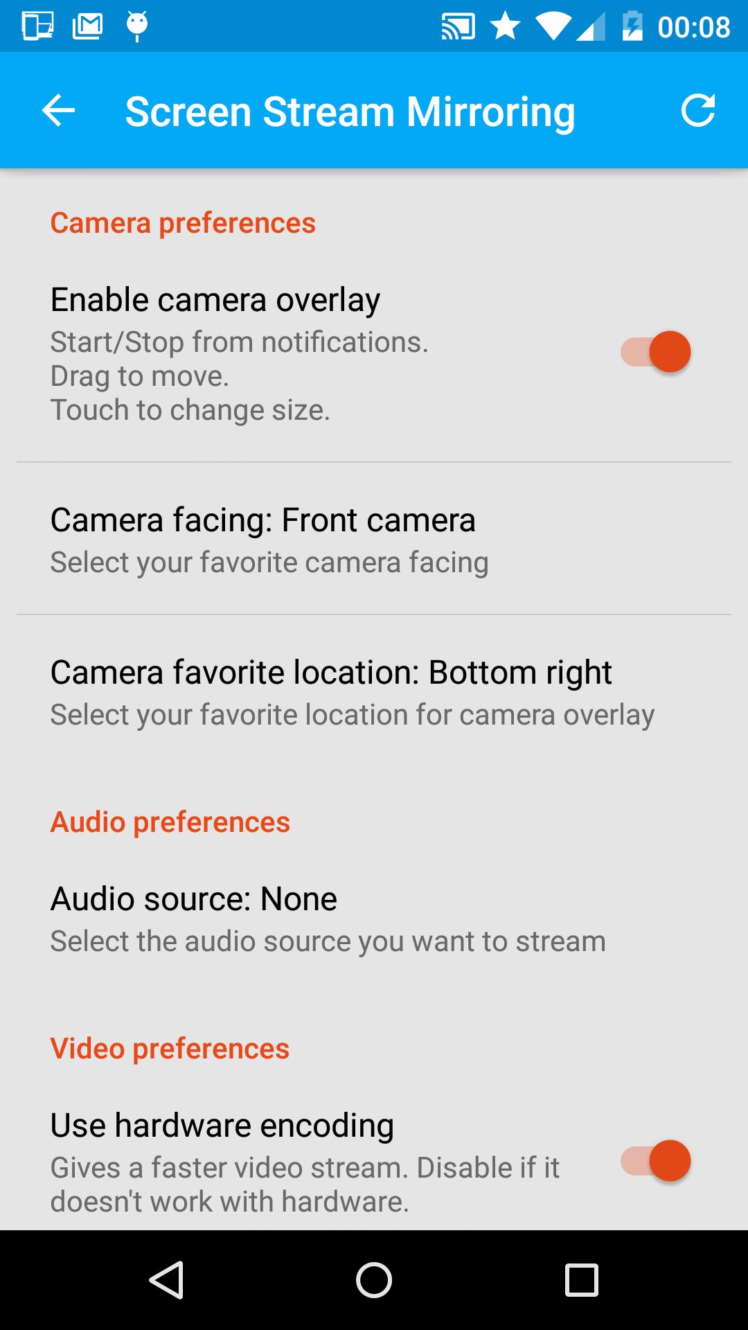 Screen Stream Mirroring Free Appstore for Android