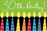 Great Birthday Invitation Z-Fold, 30Th (6pks Case)