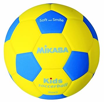 【クリックで詳細表示】【取得NG】Amazon.co.jp ｜ ミカサ サッカーボール スマイルサッカー軽量3号 キッズ用 150g 小学校/キッズ用 SF3-YBL ｜ スポーツ＆アウトドア 通販