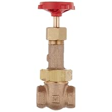 Milwaukee Valve 1153 Series Bronze Gate Valve, Industrial Service, Class 200, Rising Stem, NPT Female