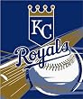 Kansas City Royals Royal Plusch Raschel Throw Blanket - MLB Baseball Fan Shop Team Merchandise