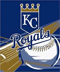 Kansas City Royals Royal Plusch Raschel Throw Blanket - MLB Baseball Fan Shop Team Merchandise