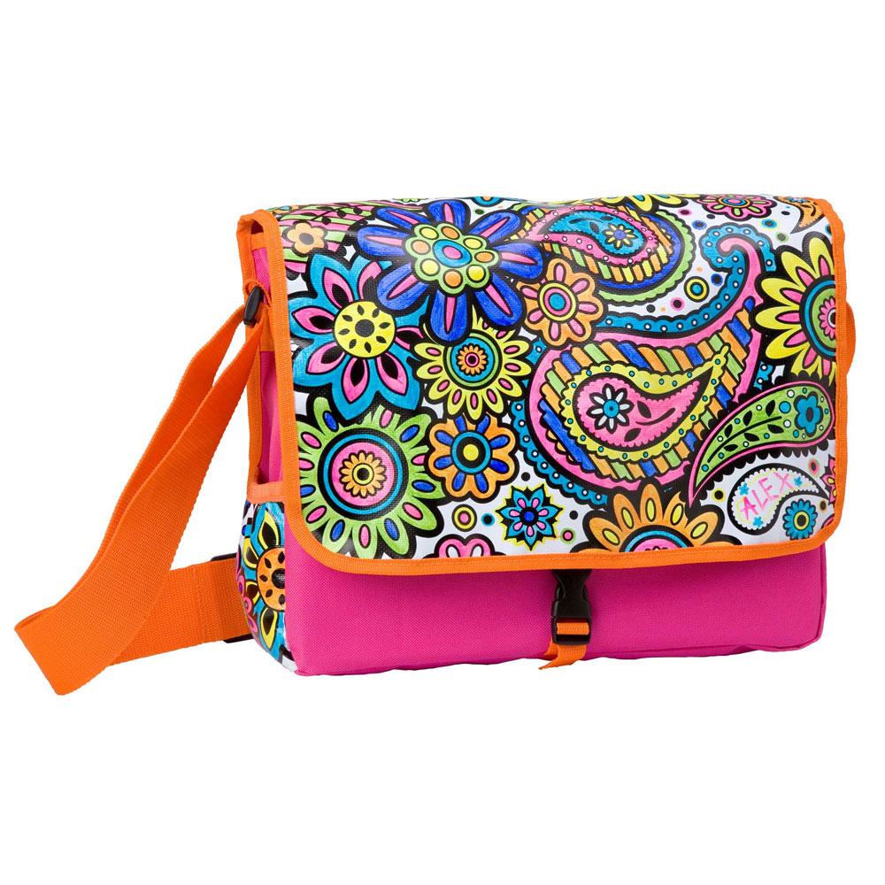includes 6 permanent markers pouch and messenger bag to color