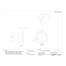 Bunting Bearings ECOF162212 1" Bore x 1 3/8" OD x 3/4" Length 1 5/8" Flange OD x 3/16" Flange Thickness Powdered Metal SAE 841 ECO Oiled Flange Bearing