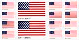 United States of America Flag - Flags Sticker Pack - Sheet of 14 Small Stickers / Decals (USA / AMERICAN)