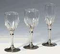 Intrada PEW6275 Wine Goblet With Pewter Tulip Design